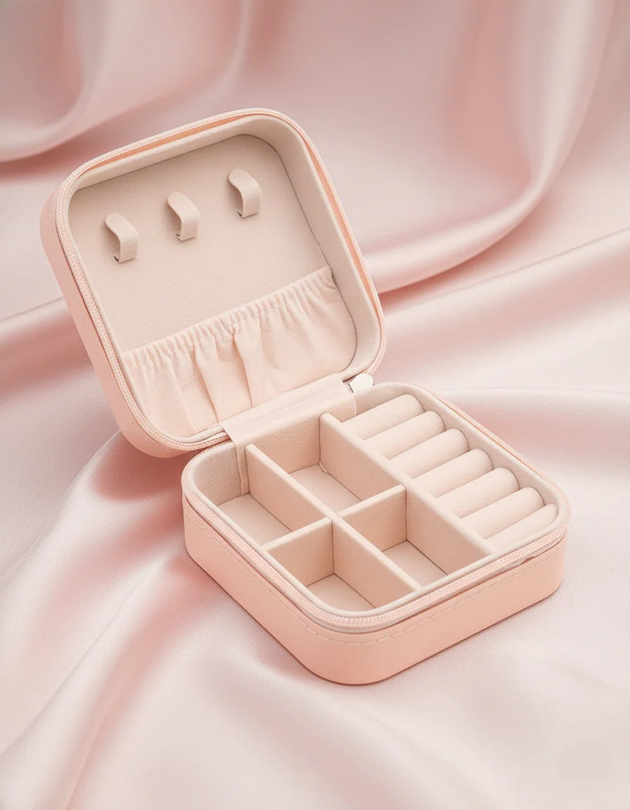 Portable Jewellery Organizer Box – Travel-Friendly Storage Case