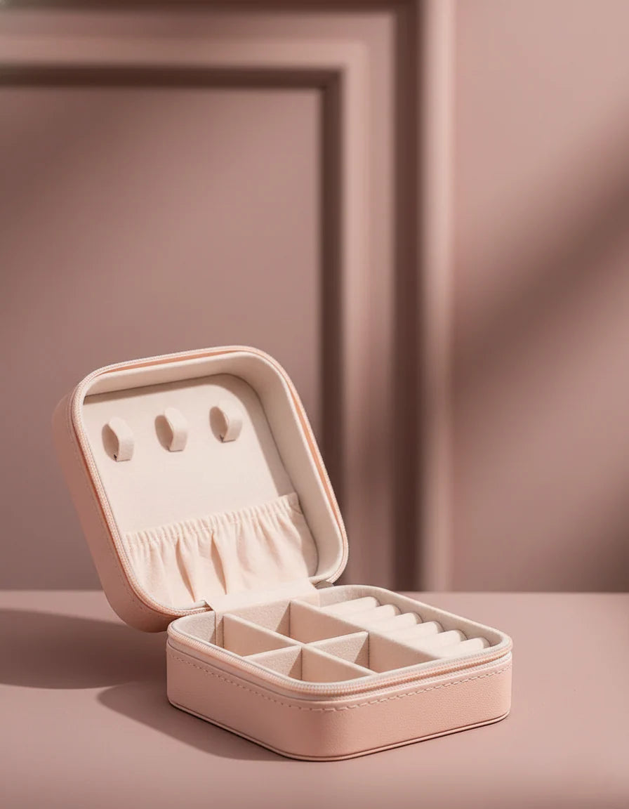 Portable Jewellery Organizer Box – Travel-Friendly Storage Case